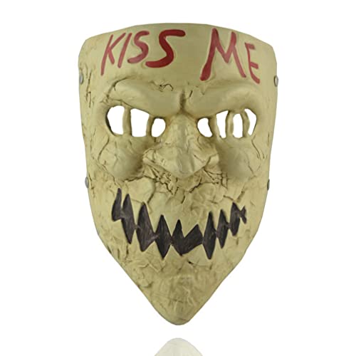 WQFTFO Purges Wahljahr Kiss Me Maske Horror Vollgesichtsabdeckung Film Party Kostüm Requisite WQFTFO Purges Wahljahr Kiss Me Maske Horror Vollgesichtsabdeckung Film Party Kostüm Requisite von WQFTFO