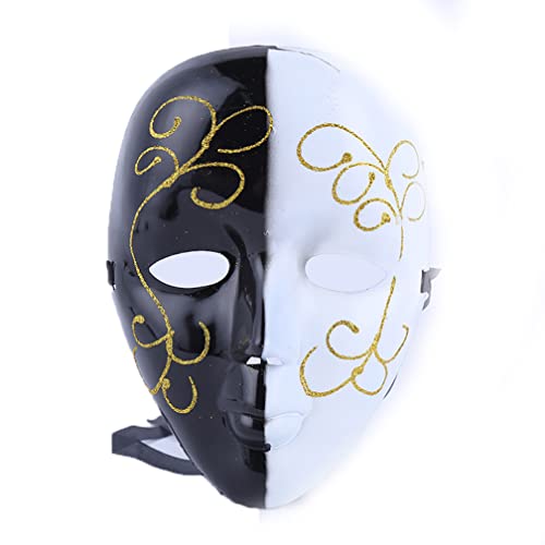 WQFTFO Retro Human Face Mask Plastic Half Face Cover Cosplay Prop for Adults Costume Party WQFTFO Retro Human Face Mask Plastic Half Face Cover Cosplay Prop for Adults Costume Party von WQFTFO