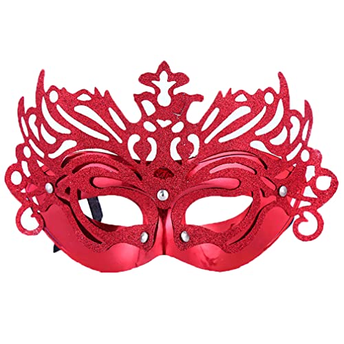 WQFTFO Rosa Prinzessin Maske Kunststoff Halbgesichtsabdeckung Halloween Cosplay Tanzrequisite WQFTFO Rosa Prinzessin Maske Kunststoff Halbgesichtsabdeckung Halloween Cosplay Tanzrequisite von WQFTFO