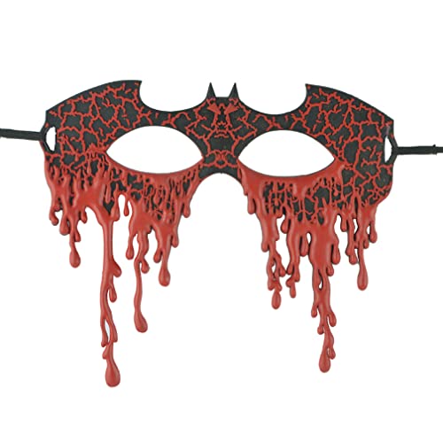 WQFTFO Rote Blutfledermaus-Maske Party Cosplay Halbgesichtsabdeckung Tanzkostüm Requisite WQFTFO Rote Blutfledermaus-Maske Party Cosplay Halbgesichtsabdeckung Tanzkostüm Requisite von WQFTFO