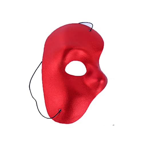 WQFTFO Rote Party-Maske, PVC, halbe Gesichtsabdeckung, Cosplay-Requisite für Kostümparty WQFTFO Rote Party-Maske, PVC, halbe Gesichtsabdeckung, Cosplay-Requisite für Kostümparty von WQFTFO