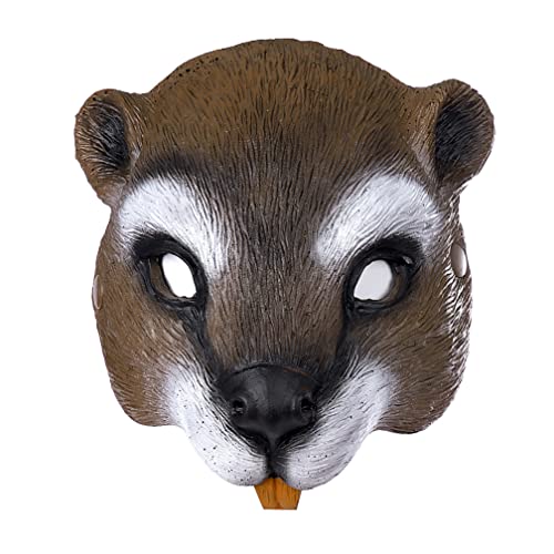 WQFTFO Schöne Eichhörnchen-Maske aus Polyurethan, halbe Gesichtsabdeckung für Halloween-Party WQFTFO Schöne Eichhörnchen-Maske aus Polyurethan, halbe Gesichtsabdeckung für Halloween-Party von WQFTFO
