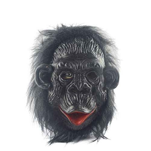 WQFTFO Schwarze Gorilla-Maske, Halloween, Cosplay, Requisite, Horror, Vollgesichtsabdeckung WQFTFO Schwarze Gorilla-Maske, Halloween, Cosplay, Requisite, Horror, Vollgesichtsabdeckung von WQFTFO
