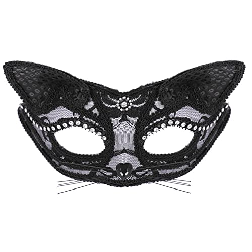 WQFTFO Schwarze Spitze Party Maske Halbgesichtsabdeckung Halloween Cosplay Prop WQFTFO Schwarze Spitze Party Maske Halbgesichtsabdeckung Halloween Cosplay Prop von WQFTFO