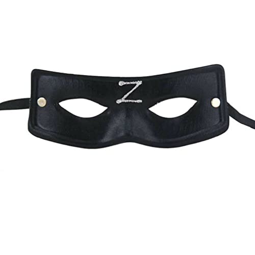 WQFTFO Schwarze Zorro-Maske aus Kunststoff, halbe Gesichtsmaske, Halloween-Kostüm, Spielrequisite WQFTFO Schwarze Zorro-Maske aus Kunststoff, halbe Gesichtsmaske, Halloween-Kostüm, Spielrequisite von WQFTFO