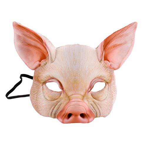WQFTFO Schweinemaske PU Halbgesichtsabdeckung Karneval Party Kostüm Spielrequisite WQFTFO Schweinemaske PU Halbgesichtsabdeckung Karneval Party Kostüm Spielrequisite von WQFTFO