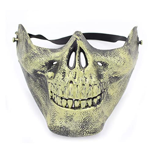 WQFTFO Skelett Halbgesichtsmaske Horror Maske CS Play Maske für Halloween Ostern Party WQFTFO Skelett Halbgesichtsmaske Horror Maske CS Play Maske für Halloween Ostern Party von WQFTFO