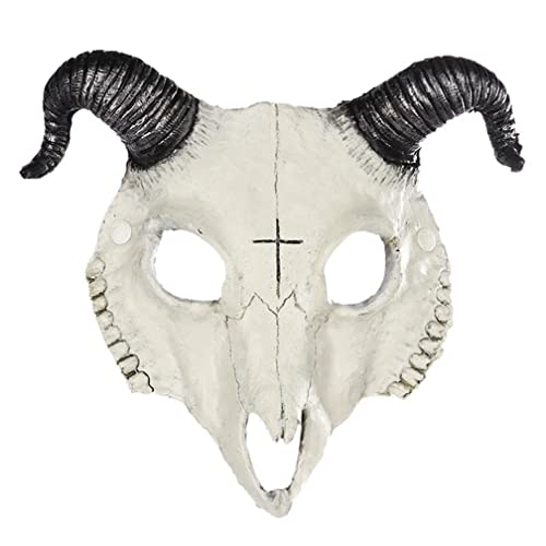 WQFTFO Skelettmaske 3D Horror Cosplay Halbgesichtsabdeckung Halloween Show Prop WQFTFO Skelettmaske 3D Horror Cosplay Halbgesichtsabdeckung Halloween Show Prop von WQFTFO