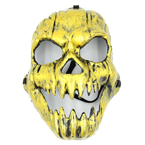 WQFTFO Skelettmaske Horror Kunststoff Vollgesichtsabdeckung Halloween Party Cosplay Prop WQFTFO Skelettmaske Horror Kunststoff Vollgesichtsabdeckung Halloween Party Cosplay Prop von WQFTFO
