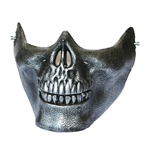 WQFTFO Skelettmaske Kunststoff Halbgesichtsmaske Halloween Cosplay CS Game Prop WQFTFO Skelettmaske Kunststoff Halbgesichtsmaske Halloween Cosplay CS Game Prop von WQFTFO