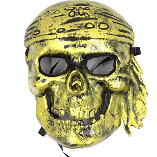 WQFTFO Skelettmaske PVC Halloween Vollgesichtsabdeckung Erwachsene Kostüm Spielen WQFTFO Skelettmaske PVC Halloween Vollgesichtsabdeckung Erwachsene Kostüm Spielen von WQFTFO