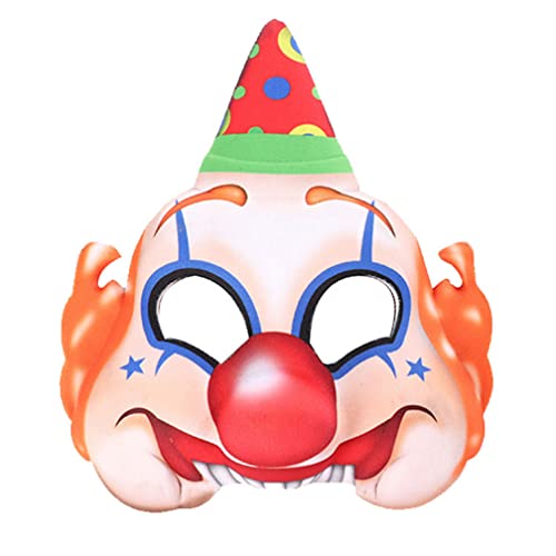 WQFTFO Spitzhut, Clown-Maske, Party, Halbgesichtsabdeckung, Kostüm, Spielatmosphäre, Requisite WQFTFO Spitzhut, Clown-Maske, Party, Halbgesichtsabdeckung, Kostüm, Spielatmosphäre, Requisite von WQFTFO
