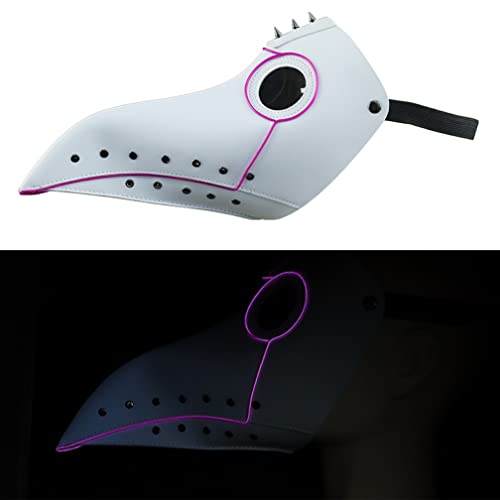 WQFTFO Steam Punk Schnabelmaske PU Leder Halbgesichtsabdeckung Halloween Cosplay Prop von WQFTFO