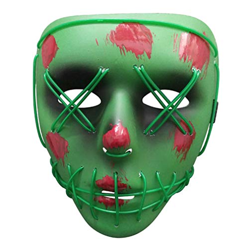 WQFTFO V Face Leuchtende Latexmaske Horror Kopfbedeckung für Halloween Karneval Kostüm Party Requisiten WQFTFO V Face Leuchtende Latexmaske Horror Kopfbedeckung für Halloween Karneval Kostüm Party Requisiten von WQFTFO