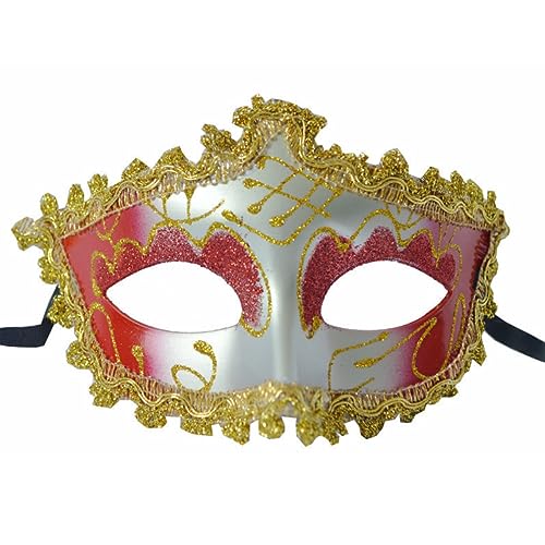 WQFTFO Weihnachtliche Prinzessinnen-Maske, Kunststoff, Maskerade, halbe Gesichtsabdeckung für Damen WQFTFO Weihnachtliche Prinzessinnen-Maske, Kunststoff, Maskerade, halbe Gesichtsabdeckung für Damen von WQFTFO