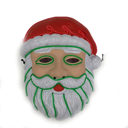 WQFTFO Weihnachtsmann-Maske aus Kunststoff, Vollgesichtsabdeckung, Weihnachtsshow, Party-Requisite WQFTFO Weihnachtsmann-Maske aus Kunststoff, Vollgesichtsabdeckung, Weihnachtsshow, Party-Requisite von WQFTFO