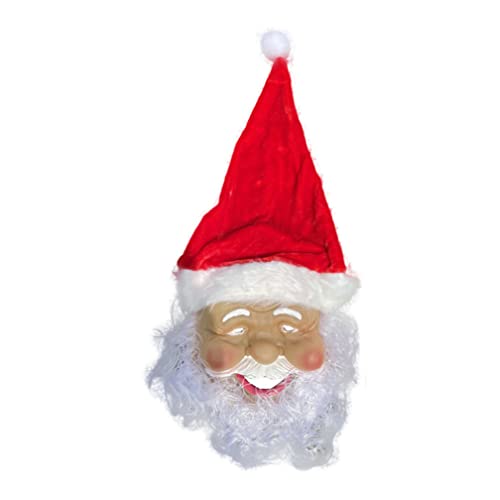 WQFTFO Weihnachtsmaske aus Vinyl, volle Gesichtsabdeckung, Halloween-Kostüm, Spielrequisite WQFTFO Weihnachtsmaske aus Vinyl, volle Gesichtsabdeckung, Halloween-Kostüm, Spielrequisite von WQFTFO