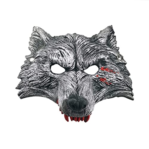 Wolf Vollgesichtsmaske PU Maske Kostüm Spiel Gesichtsabdeckung für Halloween Wolf Vollgesichtsmaske PU Maske Kostüm Spiel Gesichtsabdeckung für Halloween von WQFTFO