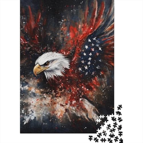 Adler Puzzle 1000-teilige Schwer Puzzle Spielzeug Pädagogisches Spiel Impossible Herausforderungsspielzeug Für Erwachsene Und Kinder in Bewährter 1000pcs (75x50cm) von WQIRALFEX