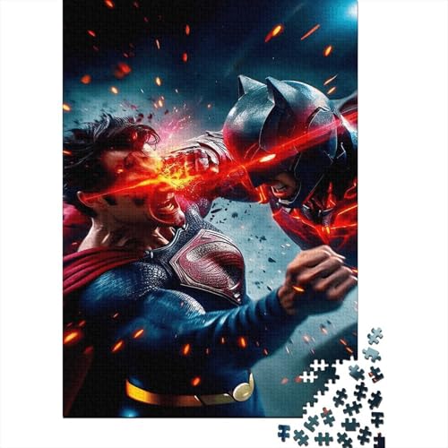 Beating Batman 1000-Puzzleteile Puzzle Für ErwachseneChallenge SpielzeugPädagogische Spiele Geschenke100% RecyclingkartonGeeignet Für Erwachsene Und Kinder 1000pcs (75x50cm) von WQIRALFEX