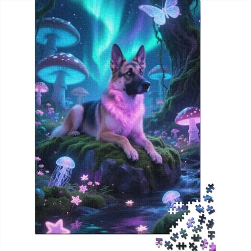 Belgian Malinois 1000-Puzzleteile PuzzleWohndekoration GeschenkHerausforderung Puzzle Spiel100% RecyclingkartonGeeignet Für Erwachsene Und Kinder 1000pcs (75x50cm) von WQIRALFEX