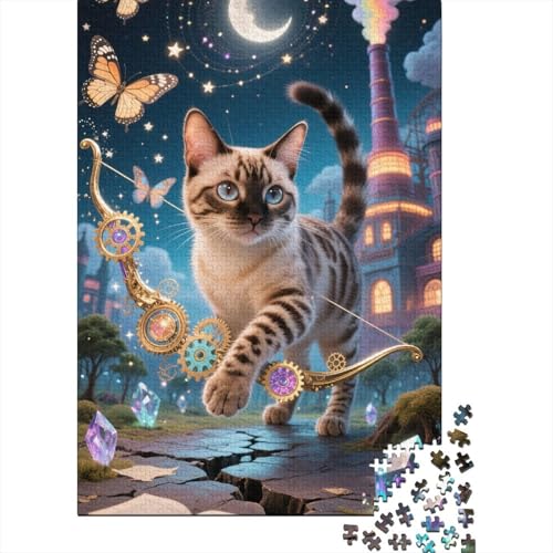 Bengal 1000-Puzzleteile PuzzleChallenge SpielzeugGeschenke Für ErwachseneHochwertige 100% Recycelte PappeGeeignet Für Erwachsene Und Kinder 1000pcs (75x50cm) von WQIRALFEX