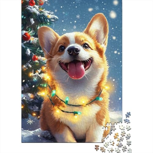 Corgi Puzzles 1000 Teile Schwer Puzzle Spielzeug Pädagogisches Spiel Impossible Herausforderung Spielzeug Für Erwachsene Kinder 1000pcs (75x50cm) von WQIRALFEX