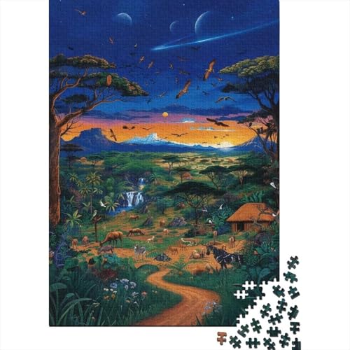 Cosmic Safari Visions 1000-Puzzleteile Dual Planets Above A Thriving African Landscape PuzzleWohndekoration GeschenkPädagogische Spiele GeschenkeHochwertige 100% Recycelte PappeGeeignet Für Erwachsene Cosmic Safari Visions 1000-Puzzleteile Dual Planets Above A Thriving African Landscape PuzzleWohndekoration GeschenkPädagogische Spiele GeschenkeHochwertige 100% Recycelte PappeGeeignet Für Erwachsene von WQIRALFEX