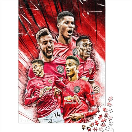 Cristiano Ronaldo 1000-Puzzleteile PuzzleWohndekoration GeschenkPädagogische Spiele GeschenkeHochwertige 100% Recycelte PappeGeeignet Für Erwachsene Und Kinder 1000pcs (75x50cm) von WQIRALFEX