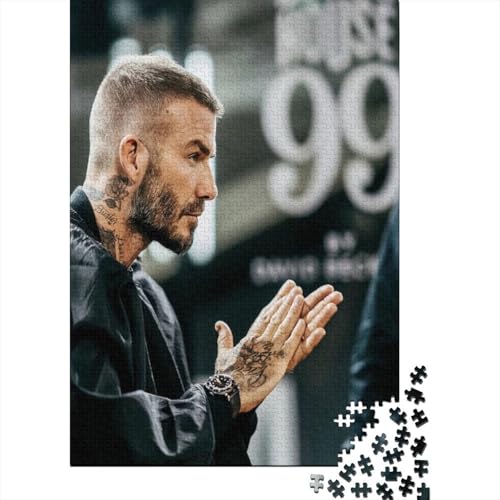 David Beckham 1000-Puzzleteile Familienspaß PuzzleKann Stress LindernGeschenke Für ErwachseneHochwertige 100% Recycelte PappeGeeignet Für Erwachsene Und Kinder 1000pcs (75x50cm) von WQIRALFEX