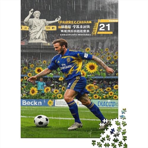 David Beckham 1000-Puzzleteile Puzzle Für ErwachseneChallenge Spielzeug1000-Geschenke Für ErwachseneHochwertige 100% Recycelte PappeGeeignet Für Erwachsene Und Kinder 1000pcs (75x50cm) von WQIRALFEX