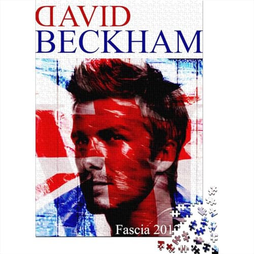 David Beckham 1000-Puzzleteile Puzzle Für ErwachseneChallenge SpielzeugGeschenke Für ErwachseneHochwertige 100% Recycelte PappeGeeignet Für Erwachsene Und Kinder 1000pcs (75x50cm) von WQIRALFEX