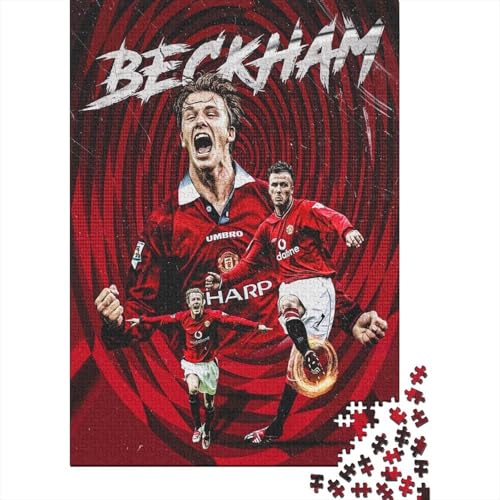 David Beckham 1000-Puzzleteile PuzzleChallenge SpielzeugHerausforderung Puzzle SpielHochwertige 100% Recycelte PappeGeeignet Für Erwachsene Und Kinder 1000pcs (75x50cm) von WQIRALFEX