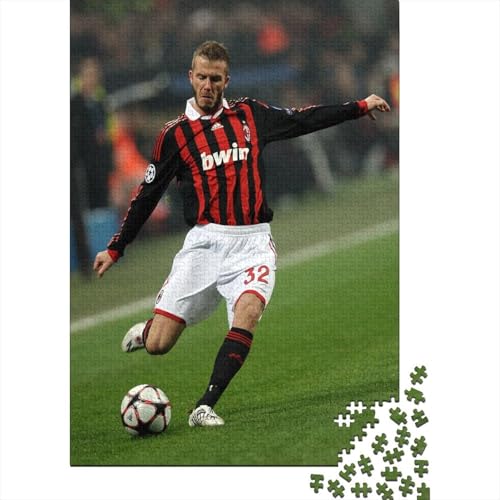 David Beckham 1000-Puzzleteile PuzzleHochwertiges Und Langlebiges GeschenkPädagogische Spiele Geschenke100% RecyclingkartonGeeignet Für Erwachsene Und Kinder 1000pcs (75x50cm) von WQIRALFEX