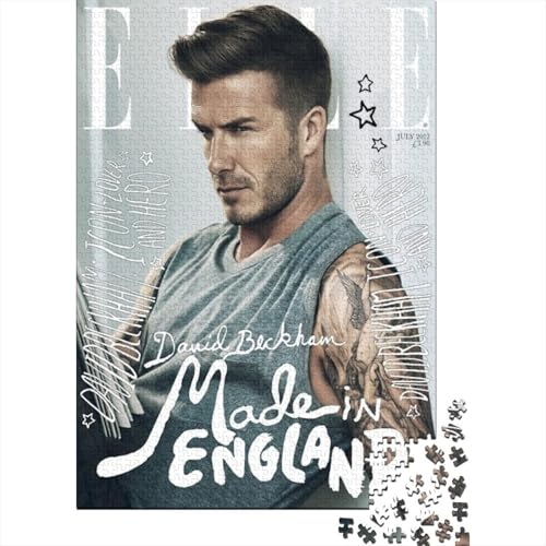 David Beckham 1000-Puzzleteile PuzzleKann Stress Lindern1000-Geschenke Für Erwachsene100% RecyclingkartonGeeignet Für Erwachsene Und Kinder 1000pcs (75x50cm) von WQIRALFEX