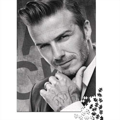 David Beckham 1000-Puzzleteile PuzzleWohndekoration GeschenkHerausforderung Puzzle SpielHochwertige 100% Recycelte PappeGeeignet Für Erwachsene Und Kinder 1000pcs (75x50cm) von WQIRALFEX