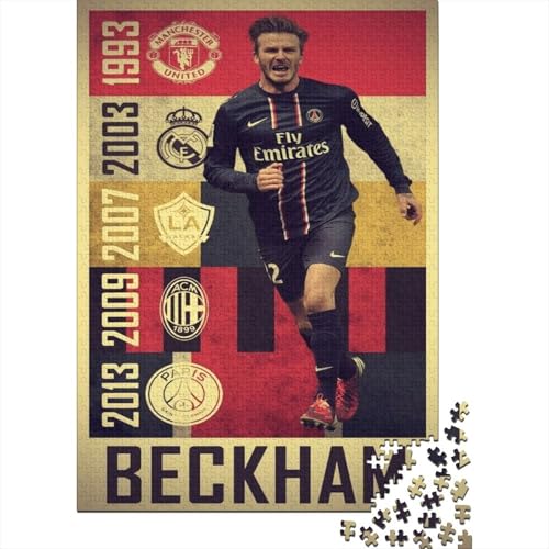 David Beckham 1000-Puzzleteile PuzzleWohndekoration GeschenkPädagogische Spiele GeschenkeHochwertige 100% Recycelte PappeGeeignet Für Erwachsene Und Kinder 1000pcs (75x50cm) von WQIRALFEX