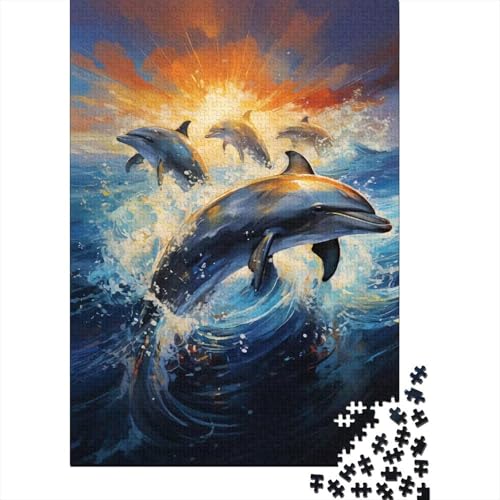 Dolphin 1000-Puzzleteile Sea Sun Dolphin Shadow Puzzle Für ErwachseneChallenge Spielzeug1000-Geschenke Für ErwachseneHochwertige 100% Recycelte PappeGeeignet Für Erwachsene Und Kinder 1000pcs (75x50cm Dolphin 1000-Puzzleteile Sea Sun Dolphin Shadow Puzzle Für ErwachseneChallenge Spielzeug1000-Geschenke Für ErwachseneHochwertige 100% Recycelte PappeGeeignet Für Erwachsene Und Kinder 1000pcs (75x50cm von WQIRALFEX