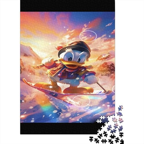 Donald Duck 1000-Puzzleteile Familienspaß PuzzleKann Stress LindernGeschenke Für ErwachseneHochwertige 100% Recycelte PappeGeeignet Für Erwachsene Und Kinder 1000pcs (75x50cm) von WQIRALFEX