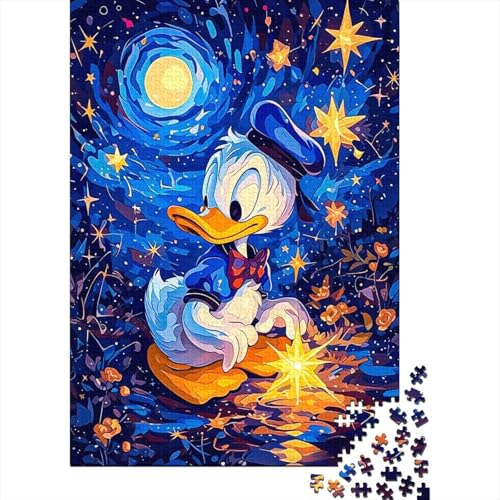 Donald Duck 1000-Puzzleteile PuzzleChallenge SpielzeugPädagogische Spiele Geschenke100% RecyclingkartonGeeignet Für Erwachsene Und Kinder 1000pcs (75x50cm) von WQIRALFEX