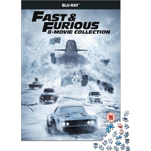 Fast & Furious 1000-Puzzleteile Puzzle Für ErwachseneChallenge SpielzeugPädagogische Spiele Geschenke100% RecyclingkartonGeeignet Für Erwachsene Und Kinder 1000pcs (75x50cm) von WQIRALFEX