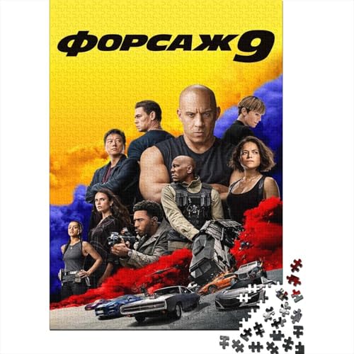 Fast & Furious 1000-Puzzleteile PuzzleChallenge SpielzeugPädagogische Spiele Geschenke100% RecyclingkartonGeeignet Für Erwachsene Und Kinder 1000pcs (75x50cm) von WQIRALFEX