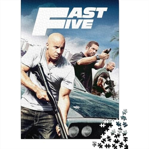 Fast & Furious 1000-Puzzleteile PuzzleChallenge SpielzeugPädagogische Spiele GeschenkeHochwertige 100% Recycelte PappeGeeignet Für Erwachsene Und Kinder 1000pcs (75x50cm) von WQIRALFEX