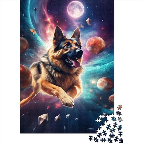 German Shepherds 1000-Puzzleteile Aerospace Pioneer PuzzleWohndekoration GeschenkGeschenke Für ErwachseneHochwertige 100% Recycelte PappeGeeignet Für Erwachsene Und Kinder 1000pcs (75x50cm) von WQIRALFEX