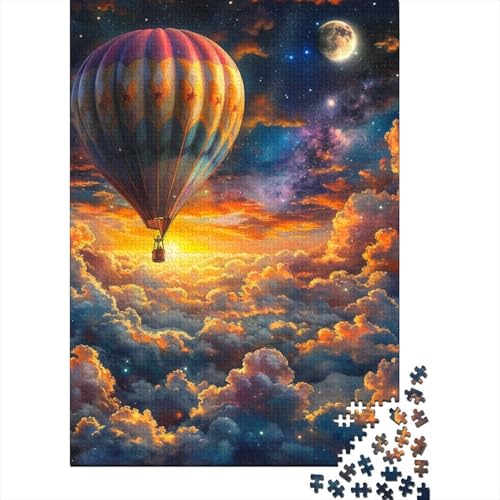 Heißluftballon Puzzle 1000-teilige Schwer Puzzle Spielzeug Pädagogisches Spiel Impossible Herausforderung Spielzeug Für Erwachsene Und Kinder in Bewährter 1000pcs (75x50cm) von WQIRALFEX