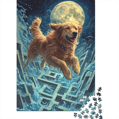 Irish Setter Puzzles 1000 Teile Schwer Puzzle Spielzeug Pädagogisches Spiel Impossible Herausforderung Spielzeug Für Erwachsene Und Kinder in Bewährter 1000pcs (75x50cm) von WQIRALFEX
