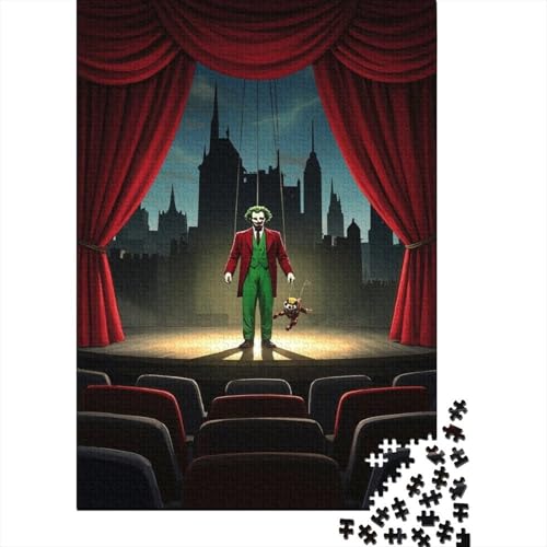 Joker 1000-Puzzleteile Familienspaß PuzzleKann Stress LindernGeschenke Für Erwachsene100% RecyclingkartonGeeignet Für Erwachsene Und Kinder 1000pcs (75x50cm) von WQIRALFEX