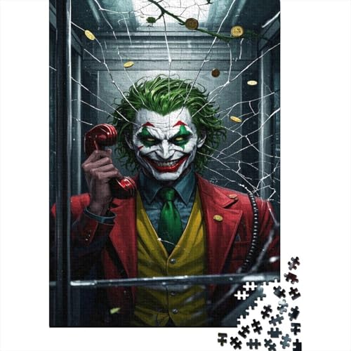 Joker 1000-Puzzleteile PuzzleKann Stress LindernHerausforderung Puzzle SpielHochwertige 100% Recycelte PappeGeeignet Für Erwachsene Und Kinder 1000pcs (75x50cm) von WQIRALFEX