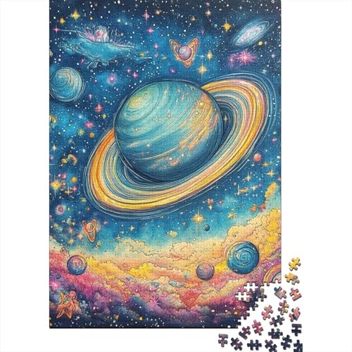 Kosmische Planeten Puzzle 1000-teilige Schwer Puzzle Spielzeug Pädagogisches Spiel Impossible Herausforderungsspielzeug Für Erwachsene Und Kinder in Bewährter 1000pcs (75x50cm) von WQIRALFEX