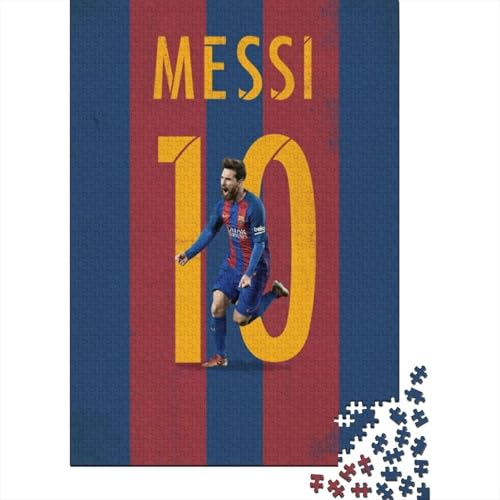 Lionel Messi 1000-Puzzleteile Puzzle Für ErwachseneChallenge SpielzeugPädagogische Spiele Geschenke100% RecyclingkartonGeeignet Für Erwachsene Und Kinder 1000pcs (75x50cm) von WQIRALFEX